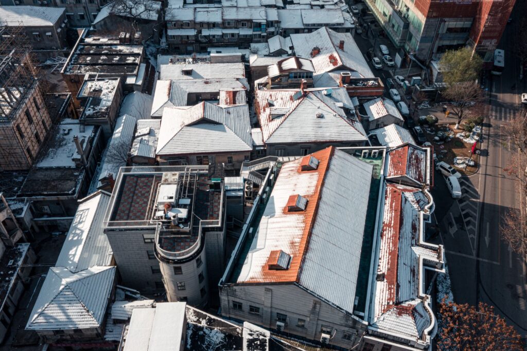 aerial shot of buildings covered in snow in wuhan 2026 01 07 07 16 42 utc Large